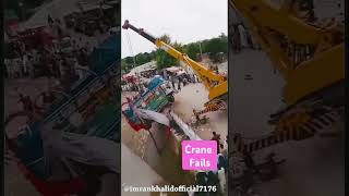 Crane Fails vs truck paktruck funny pakistanitrucker automobile pakistanitruckart pkdriver [upl. by Porty]