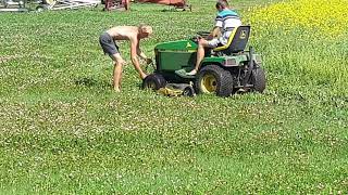 AMAZING Lawn mower Pull Out teen idea strong muscle [upl. by Kaenel]