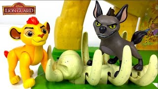 LA GUARDIA DEL LEÓN DEFIENDE LAS PRADERAS PLAYSET DE DISNEY JUNIOR  LA MANADA DE KÍON CON JANJA [upl. by Enitsirc]