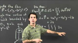 Flux and the divergence theorem  MIT 1802SC Multivariable Calculus Fall 2010 [upl. by Theresina]