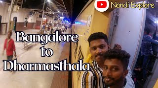 Bangalore to Dharmasthala Train Journey Kannada  KSR to SBRD  Western Ghats View  dharmasthala [upl. by Nnaeed]