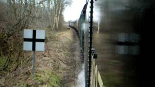 Banking from the footplate on 30075 on the CVR [upl. by Afatsom]