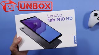 Lenovo Tab M10 HD unboxing and setup [upl. by Nyladnarb793]