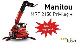 Manitou MRT 2150 P Teleskoplader rotativ [upl. by Lynett]