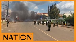 Eldoret antitax protests turn chaotic as police engage in running battles with demonstrators [upl. by Ellehcirt734]