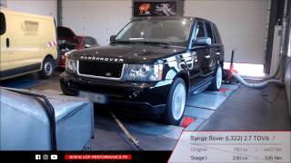 Reprogrammation moteur Range Rover L322 27 TDV6 190  230 PS  ADP Performance [upl. by Adyol]