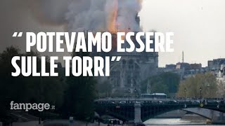 Incendio cattedrale Notre Dame la testimone italiana a Parigi quotSiamo salvi per un soffioquot [upl. by Veleda95]