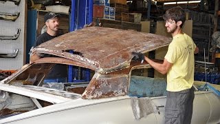 Rusty Roof Replacement  1968 Cougar [upl. by Atiek]