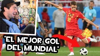 BELGICA 1  INGLATERRA 0  REACCIÓN al GOLAZO de JANUZAJ  MUNDIAL RUSIA 2018 [upl. by Atalya557]