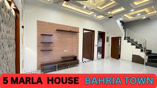 5 MARLA BRAND NEW LUXURY HOUSE FOR SALE IN BAHRIA TOWN LAHORE [upl. by Stodder]