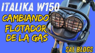 Cambiando flotador de la Gas Italika w150 [upl. by Abbott]