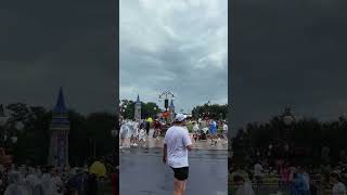 Walt Disney World Magic Kingdom Cinderellas Castle on a cloudy dday [upl. by Alica]