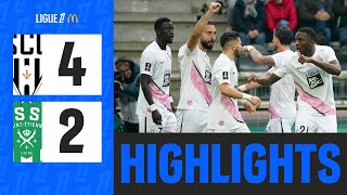 Victoire SPECTACULAIRE dAngers contre SaintÉtienne  9ème journée  Ligue 1 McDonalds 2425 [upl. by Stralka]