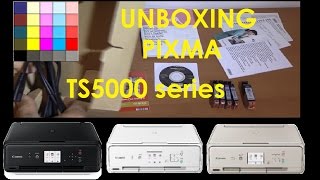 PIXMA TS5020 TS5050 series part1  Unboxing [upl. by Niajneb]