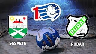 Sesvete vs Rudar  25 kolo  1 HRL Žene [upl. by Aiyekal]