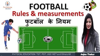 Football Rules in Hindi  measurement of football ground [upl. by Dunton]