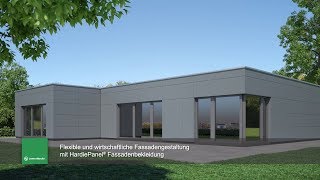 Fassadenverkleidung mit HardiePanel®  Installationsvideo [upl. by Retsehc]