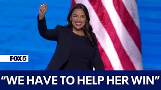 AOC unleashes on Trump in fiery DNC speech [upl. by Specht]