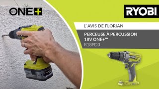 Perceusevisseuse à percussion 2 vitesses 18V ONE RYOBI®  L’avis de Florian [upl. by Cozza]