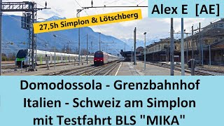 Domodossola  Südlicher Bahnhof am Simplon  Systemwechsel Schweiz  Italien  Alex E [upl. by Laney]