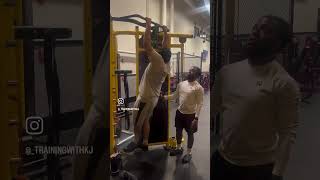 Clients Working On Pull Ups Let Me Know What Yall Think lift pullups workout cardio gym rap [upl. by Zurek]