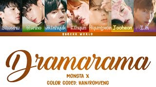 MONSTA X 몬스타엑스  DRAMARAMA LYRICS COLOR CODEDHANROMENG [upl. by Manson]