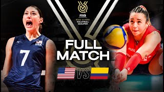 🇺🇸 USA vs 🇨🇴 COL  Paris 2024 Olympic Qualification Tournament  Full Match  Volleyball [upl. by Nehgam]