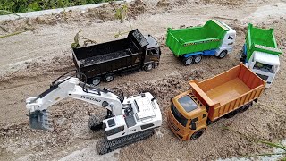 excavator diya how to make working tipper truck loading [upl. by Sancha]