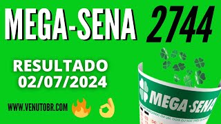 🍀 Resultado MegaSena 2744 [upl. by Irroc171]