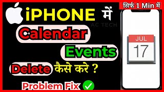 How To Delete Calendar Events On iPhone in 2024 [upl. by Nyvrem]