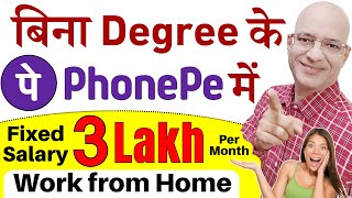 Work from home job in Phone Pe on fixed salary  Part time job  Sanjiv Kumar Jindal  Hindi  Free [upl. by Schoenberg]