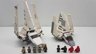 2001 vs 2015 LEGO Imperial Shuttle  75094 Tydiriuum amp 7166 Review [upl. by Onaled839]