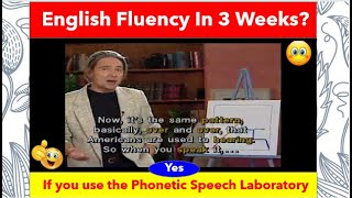 FLUENCY IN 3 WEEKS speech laboratory language laboratory [upl. by Ryun946]