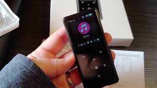 AiMoonsa B27 MP3 Player with Bluetooth Review  Music Player with Builtin HD Speaker FM Radio [upl. by Eiramyllek]