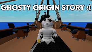 THE ORIGIN STORY OF GHOSTY ROBLOX PIGGY ORIGIN STORY EMOTIONAL [upl. by Eliades]