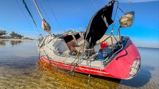 Exploring CREEPY Abandoned Sail Boats in Florida [upl. by Olracnaig286]