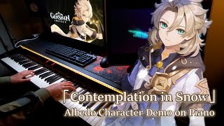 Contemplation in SnowGenshin Impact Albedo Character Demo INSANE Piano Arrangement [upl. by Wawro]