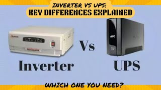 Difference Between Inverter and UPS Which One Do You Need [upl. by Drugi]