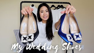 Found My Wedding Shoes  Manolo Blahnik Hangisi Unboxing Review  Comparison [upl. by Eelyak802]