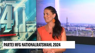 WARUM will die MFG in den NATIONALRAT  Dagmar Häusler bei oe24TV [upl. by Alejo]