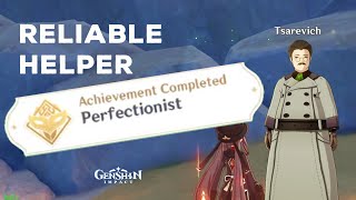 Perfectionist Hidden Achievement  Tsarevich Reliable Helper Quest  Genshin Impact [upl. by Dieball]