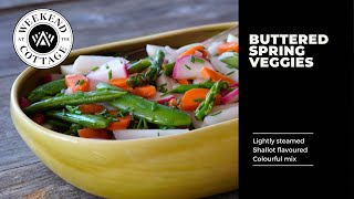 BUTTERED VEGETABLES  1Minute Video [upl. by Friend]