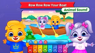 Lucas and Ruby Animal Sounds Song 12  Row Row Row Your Boat  RV AppStudios Games [upl. by Davida372]