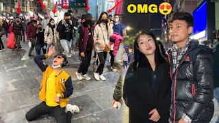 Kacha badam dance in Sikkim 😂 behind the scenes 😍Mg Marg  Sikkim public reaction EP 2 [upl. by Edmondo]