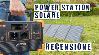 Recensione Pecron E600LFP generatore di corrente solare  pannello solare pieghevole portatile 200W [upl. by Essy]