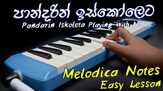 Pandarin Iskoleta Melodica Notes  Pandarin Iskoleta Song  Melodica Sinhala  Music Sir [upl. by Artapoelc461]