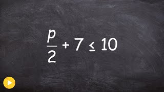 Solving and graphing a two step inequality [upl. by Mathias774]