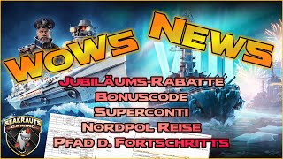 WoWs News ⚓ Jubiläumsrabatt Nordpol Berechnung amp mehr in World of Warships 🛟 [upl. by Atiram]