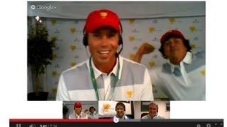 Presidents Cup Hangouts Matt Kuchar and Jason Dufner [upl. by Ahsinel]