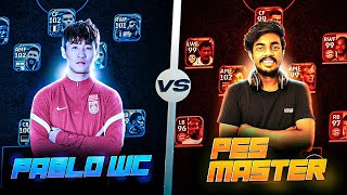 PES MASTER 🆚 PABLO WC 😍  GAMEPLAY AGAINST CLAN MEMBER 🥵 [upl. by Neelak543]